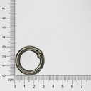 Карабин-кольцо Ring для обвеса, d=3,2см (чёрный никель) для нанесения логотипа