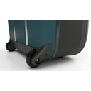Чемодан складной Rollink Vega II 55x40x20 см, 2 колеса, сине-зеленый для нанесения логотипа