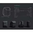 Рюкзак KORIN ClickPack X 45х32х15,5 см, с клапаном, черный для нанесения логотипа