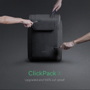 Рюкзак KORIN ClickPack X 45х32х15,5 см, с клапаном, черный для нанесения логотипа