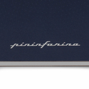 Блокнот линованный Pininfarina из каменной бумаги в твердой обложке, А5, синий для нанесения логотипа