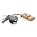 Бамбуковая мини-подставка для телефона Standkey с кольцом для ключей для нанесения логотипа