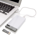 Зарядное устройство с USB–флешкой на 8 ГБ, 2500 mAh для нанесения логотипа