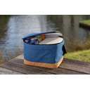 Двухцветная сумка-холодильник Impact XL из RPET AWARE™ и натуральной пробки для нанесения логотипа
