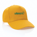 Бейсболка Impact из переработанного хлопка AWARE™, 5 клиньев, 280 г/м2 для нанесения логотипа
