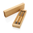 Набор Bamboo с ручкой и карандашом в коробке для нанесения логотипа