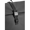 Антикражный водонепроницаемый рюкзак Urban Flap-Top, черный для нанесения логотипа
