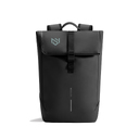 Антикражный водонепроницаемый рюкзак Urban Flap-Top, черный для нанесения логотипа