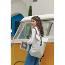 Антикражный водонепроницаемый рюкзак Urban Flap-Top, белый для нанесения логотипа