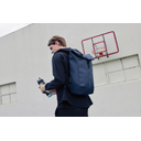 Антикражный водонепроницаемый рюкзак Urban Flap-Top, темно-синий для нанесения логотипа