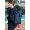 Антикражный водонепроницаемый рюкзак Urban Flap-Top, темно-синий для нанесения логотипа