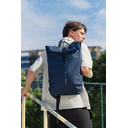Антикражный водонепроницаемый рюкзак Urban Flap-Top, темно-синий для нанесения логотипа