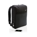 Антикражный рюкзак Swiss Peak 15"  с RFID защитой и разъемом USB для нанесения логотипа