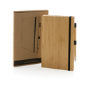 Блокнот с вечным карандашом Bamboo FSC® для нанесения логотипа