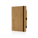 Блокнот с вечным карандашом Bamboo FSC® для нанесения логотипа