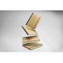 Блокнот Scribe с обложкой из бамбука, А5, 80 г/м² для нанесения логотипа