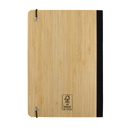Блокнот Scribe с обложкой из бамбука, А5, 80 г/м² для нанесения логотипа