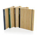 Блокнот Scribe с обложкой из бамбука, А5, 80 г/м² для нанесения логотипа