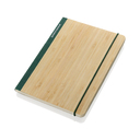 Блокнот Scribe с обложкой из бамбука, А5, 80 г/м² для нанесения логотипа