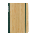 Блокнот Scribe с обложкой из бамбука, А5, 80 г/м² для нанесения логотипа