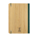 Блокнот Scribe с обложкой из бамбука, А5, 80 г/м² для нанесения логотипа
