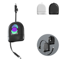 Кабель Xoopar ICE-R с ретрактором 2 в 1, разъёмы USB-C и Lightning, 60 Вт для нанесения логотипа