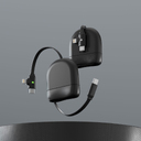 Кабель Xoopar ICE-R с ретрактором 2 в 1, разъёмы USB-C и Lightning, 60 Вт для нанесения логотипа