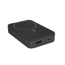 Аккумулятор "Hank" с функцией беспроводной зарядки, 10 000 mAh (Чёрный) для нанесения логотипа
