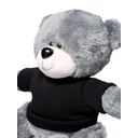 Мишка серый "Ted" в свитшоте (черный) для нанесения логотипа