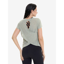 Футболка "Sure" с коротким рукавом, перекрещивающаяся на спине (бледно-зеленый; M) для нанесения логотипа