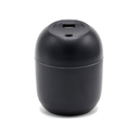 Светодиодный USB увлажнитель Egg с подсветкой, черный-S для нанесения логотипа