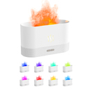 Светодиодный USB увлажнитель-ароматизатор Flame RGB, белый для нанесения логотипа