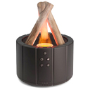 Светодиодный USB увлажнитель-аромадиффузор Bonfire с пультом Д/У, чёрный для нанесения логотипа