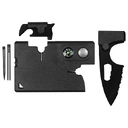Карточка Tools leeds, 9 функций, инструменты из нержавеющей стали, корпус из полупрозрачного черного пластика для нанесения логотипа