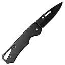 Брелок-нож карманный с карабином Tools Blackburn, черный для нанесения логотипа