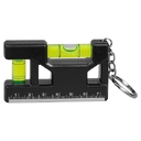 Брелок уровень Tools Pocket level, пластиковый, черный для нанесения логотипа