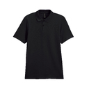 Футболка поло SOFTSTYLE ADULT DOUBLE PIQUE, ЧЕРНЫЙ XL