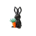 Ножницы и магнит со скрепками Bunny, чёрные для нанесения логотипа