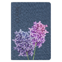 Ежедневник Flexy Cambric Print Sample Claire А5, синий, недатированный, в гибкой обложке для нанесения логотипа