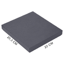 Коробка подарочная, размер  203*220*30 мм,  Solution Gift Linen  для ежедневника и ручки, антрацит (темное серебро) для нанесения логотипа