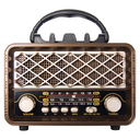 Ретро радио в стиле радиолы, диапазон частот  AM FM SW, USB, Bluetooth, Heritage Timeless, цвет  коричневый для нанесения логотипа
