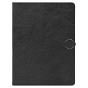 Ежедневник Alfa Omega Mocca Business Edition B5, в твердой обложке, с магнитной застежкой, черный, в подарочной коробке для нанесения логотипа