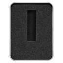Футляр Кристалл для флеш накопителя металлический, размер 11,5*8,5 см, серебристый для нанесения логотипа