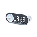 Колонка беспроводная  MyTone Sound Clock c часами,  белая для нанесения логотипа