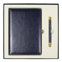 Набор подарочный Solution Duo (ежедневник City Nebraska, ручка Legend Soft Touch Mirror Gold), темно-синий