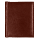 Суперобложка из натуральной кожи Universal leather размер А5+ , коричневый для нанесения логотипа