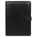 Ежедневник в суперобложке Country Leather Sky A5+ из нат. кожи, черный, недатированный, с магнитным клапаном, с блокнотом в подарочной коробке для нанесения логотипа