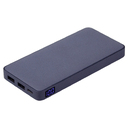Внешний аккумулятор (powerbank) «WeCharge Velvet», 10 000 mAH, 5V -2A , c цифровым дисплеем для контроля заряда, темно-синий