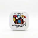 Кабель зарядный выдвижной USB Wingle Print Sample 3-в-1 на Lightning, Micro-USB, Type-C «U50» 2,4 A, Quick Charge с подставкой для телефона, квадратный, белый для нанесения логотипа