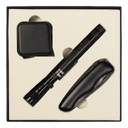 Набор подарочный Solution Superior Trio (Фонарь телескопический Tools Flashlight, рулетка Tools Master, 3 метра, нож складной Tools Nova ) черный для нанесения логотипа